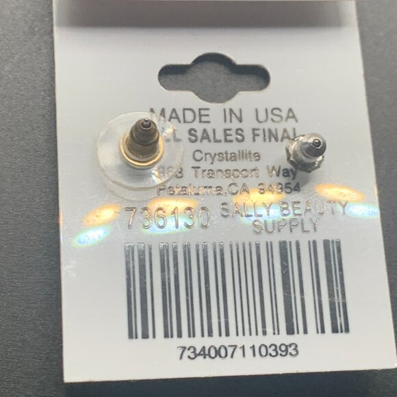 Destine Swavorski Crystal Stud Earrings By Crystallite - Picture 2 of 2